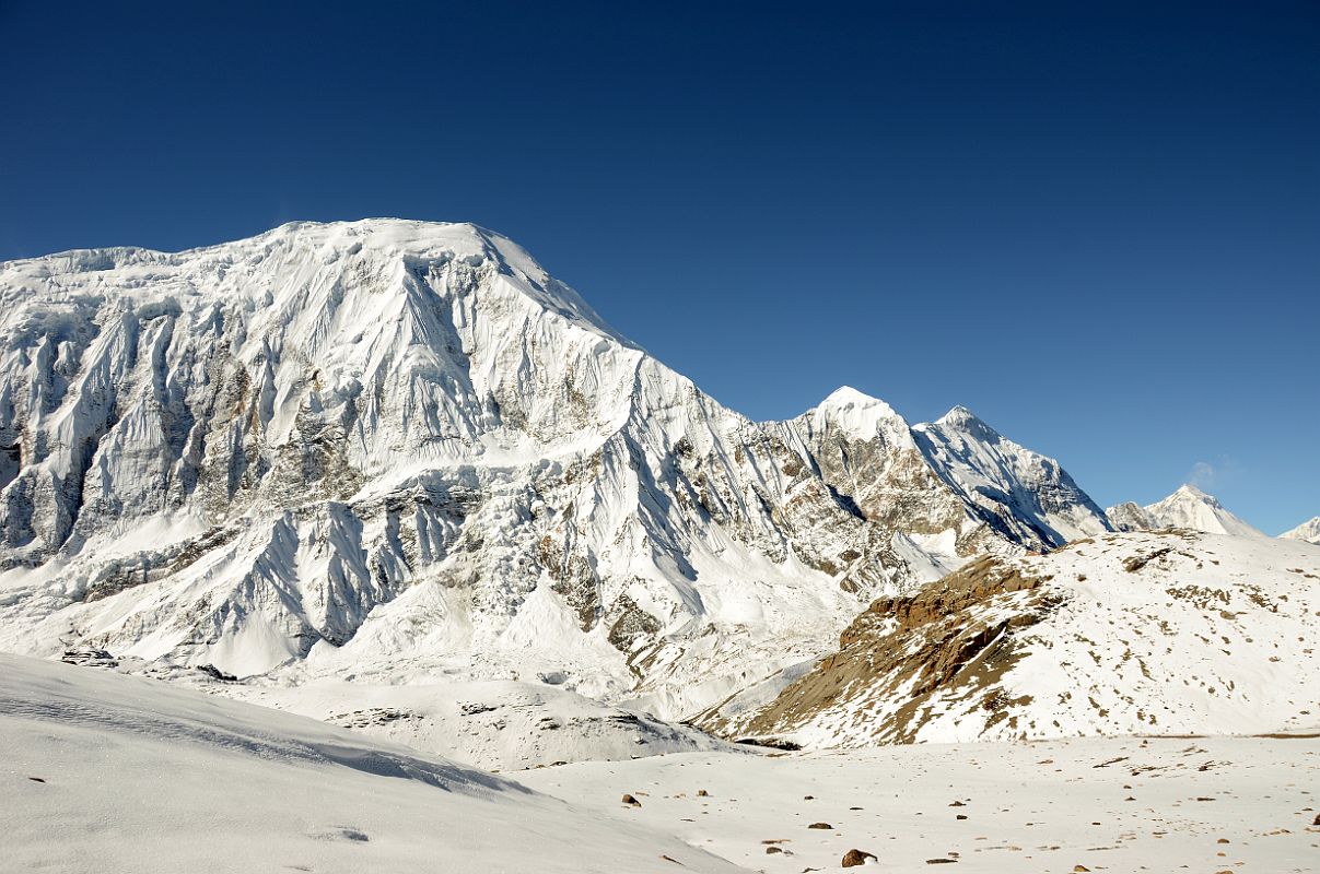 22 Tilicho Peak, Nilgiri, And Dhaulagiri From Trail Between Tilicho Tal Lake First Pass And Second Pass 